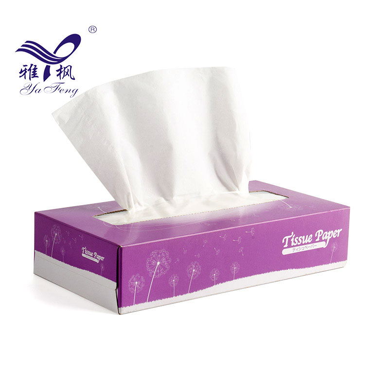 2 Ply Customizable Box Tissue Soft Facial Paper Box Facial Tissue