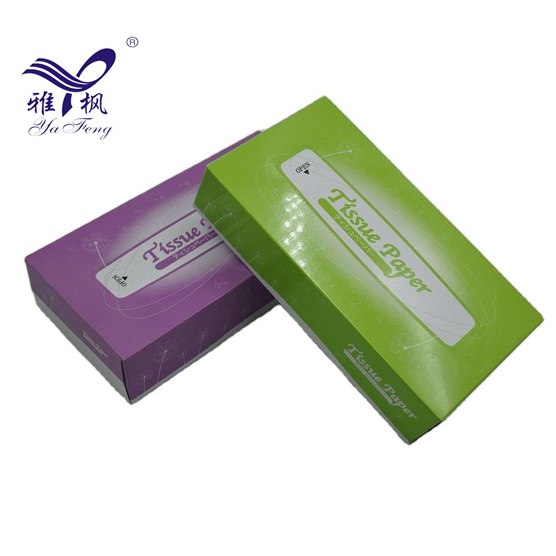 2 Ply Customizable Box Tissue Soft Facial Paper Box Facial Tissue