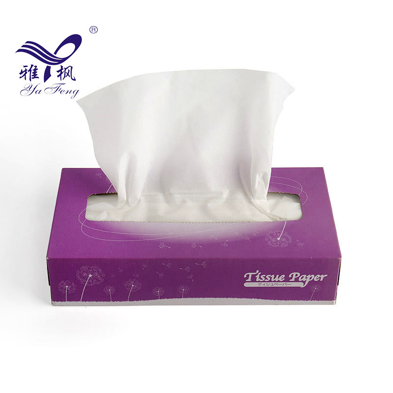 2 Ply Customizable Box Tissue Soft Facial Paper Box Facial Tissue