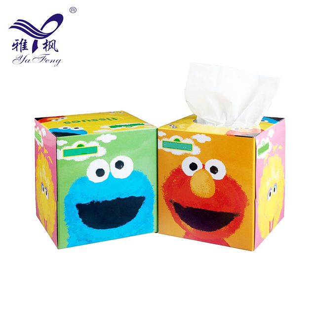  Wholesale Custom Printed Soft Facial Tissue(Box Type)Virgin Wood Pulp Paper Box Tissue