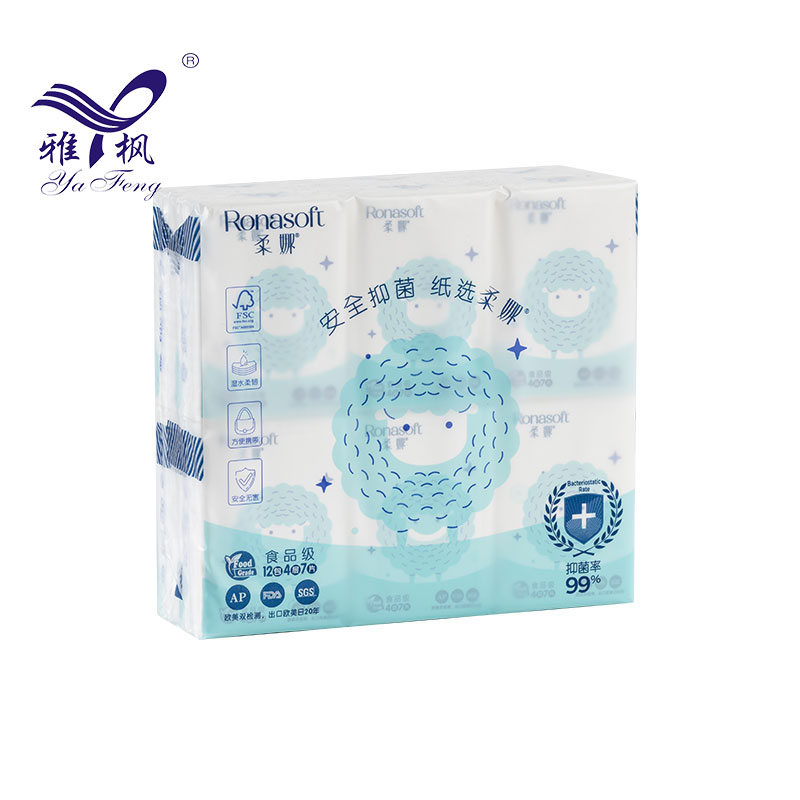 Disposable Wholesale 4 Ply Customizable Mini Handkerchief Tissue Customizable Pocket Facial Tissue 
