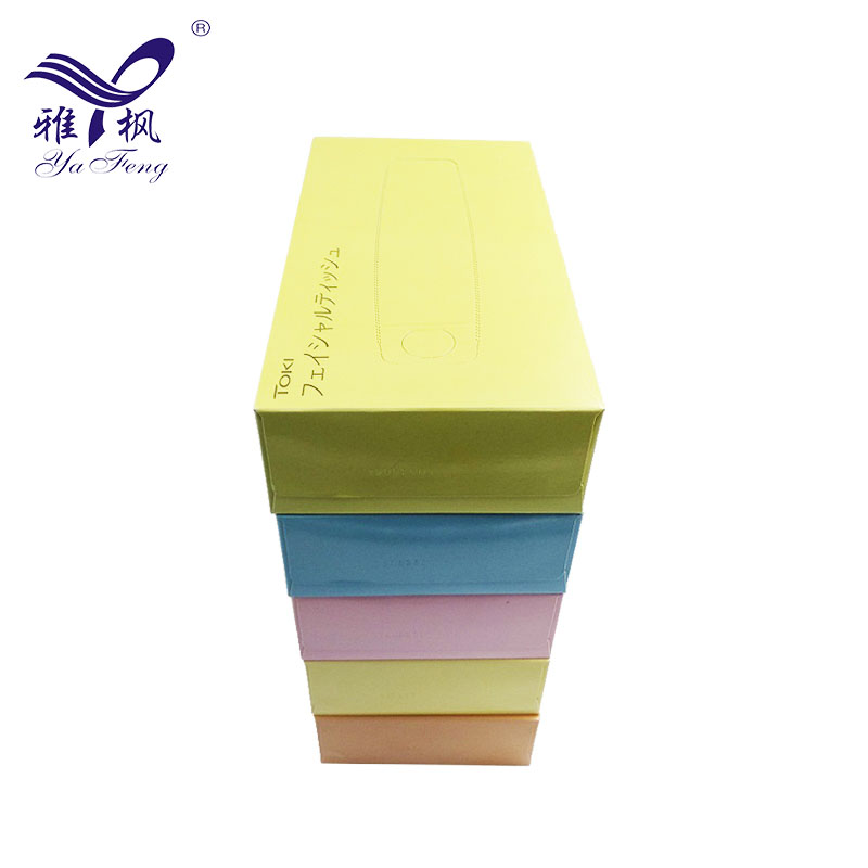 Customized Logo Virgin Wood Pulp Soft And Comfortable Extractive Box Facial Tissue Paper
