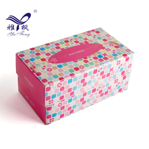 Virgin Wood Pulp Soft 2 Ply Facial Tissue Paper Box Face Towel Facial Floral Printed Box Facial Tissue