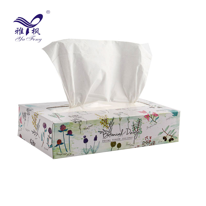 Wholesale High Quality 2 Ply Virgin Wood Pulp Paper Box Facial Tissue