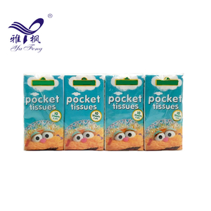 Custom Logo 3ply Virgin Wood Pulp Pocket Tissue Tissue Paper 