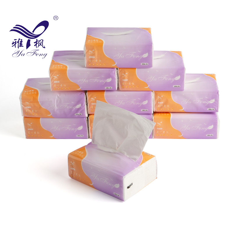  Promotion White Facial Tissue Virgin Wood Pulp Soft Pack Tissue Paper