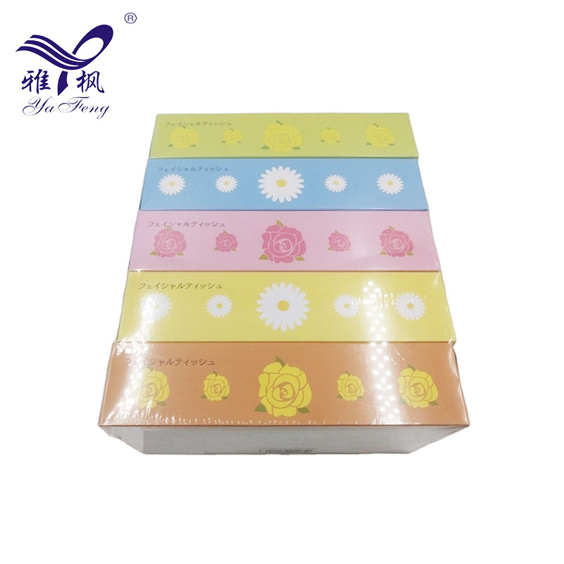 Customized Logo Virgin Wood Pulp Soft And Comfortable Extractive Box Facial Tissue Paper
