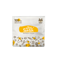 Wholesale Customized Napkins Paper Serviettes 1Ply 100 Sheets 