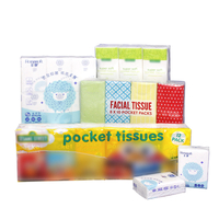 Disposable pocket tissue 13.5g 4 ply customizable packaging and printing