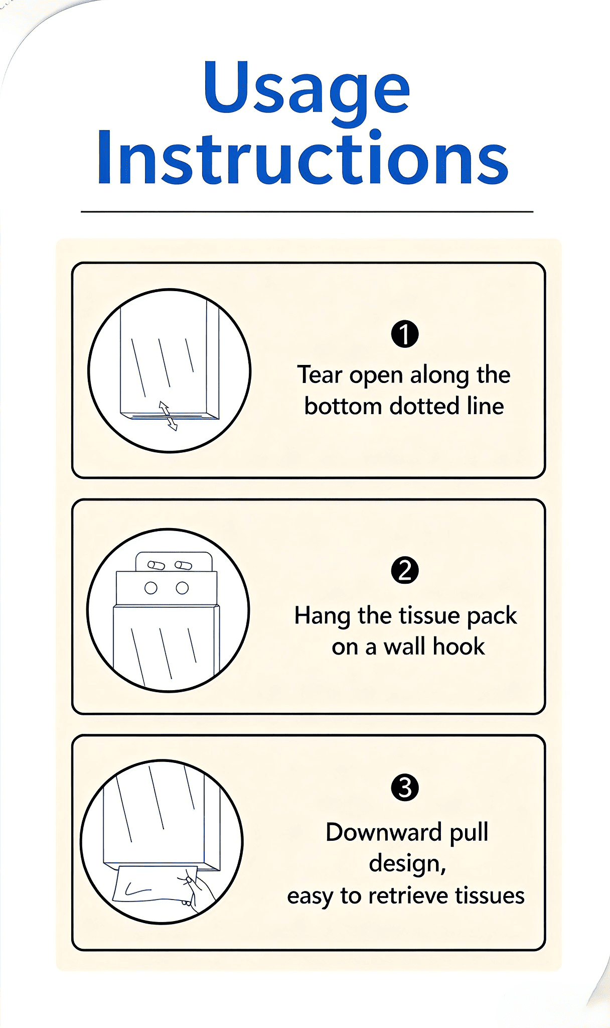 Hanging Face Tissue 