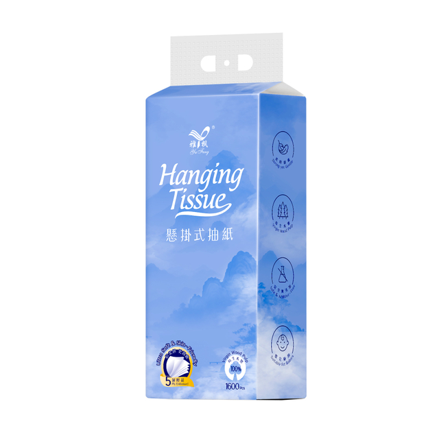 Hanging dispensing tissue